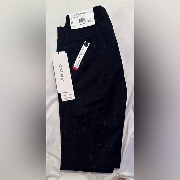 NWT Calvin Klein Men’s Dress Pants Slim Fit Navy Size 30W X 30L - Picture 3 of 6
